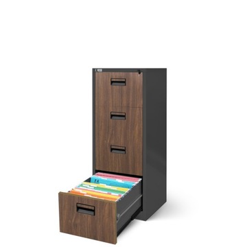 Szafka kartotekowa słupek Eco Design JAN NOWAK SARA V004 antracyt/orzech