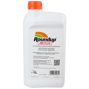 ROUNDUP PLUS 360 1l RANDAP NA WSZYSTKIE CHWASTY