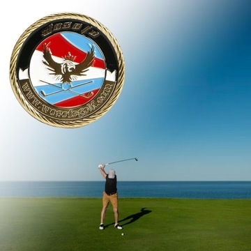 Zabawny znacznik piłki golfowej znak pozycji