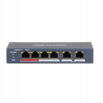 Switch do kamer POE HIKVISION DS-3E0106P-E/M POE