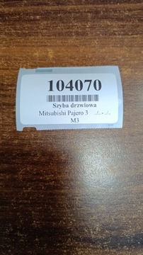 MITSUBISHI PAJERO 3 SKLO (OKNO) DVEŘE LEVÝ ZADNÍ