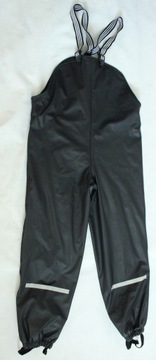 OCIEPLANE GUMOWANE SPODNIE PRZECIWDESZCZOWE ROZ 134/140