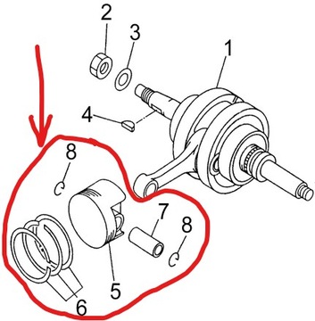 ПОРШЕНЬ + КОЛЬЦА/КОМПЛЕКТ КОЛЬЦ 72,5 ММ Quad Linhai Hytrack 300/310S