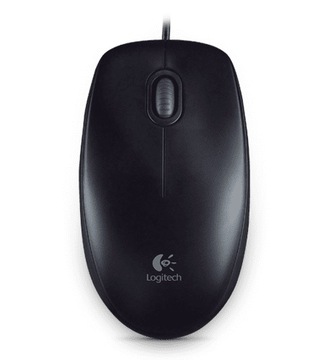 Mysz przewodowa LOGITECH B100 czarna USB 800 DPI