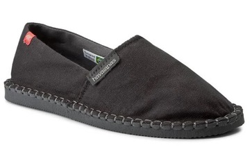 HAVAIANAS ESPADRYLE CZARNE WSUWANE LATO 37 ŻLA