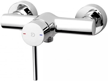 BATERIA PRYSZNICOWA ŚCIENNA CHROM FDESIGN FLUSSO