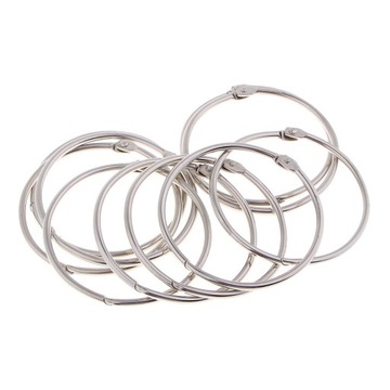 10/20/30x Book Small Key Rings Binding , 80mm