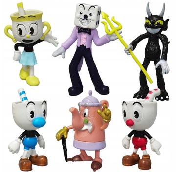 ZESTAW FIGUREK CUPHEAD 6SZT