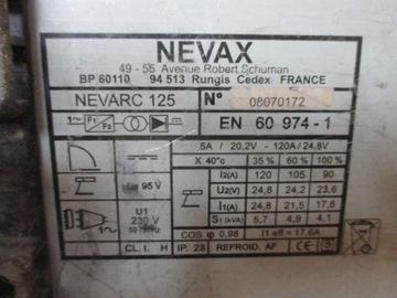 Сварочный аппарат Nevax Nevarc 125 120А