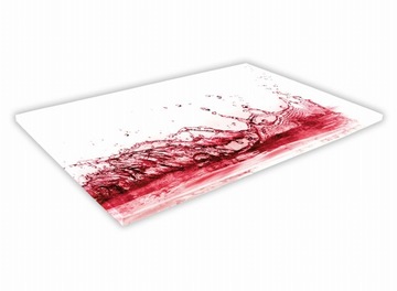 SZKLANA DESKA KUCHENNA 40x30 89b Czerwony płyn