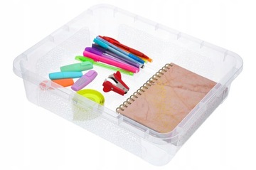 Коробка-коробка, закрытый пластиковый контейнер, ящик 10л с крышкой, контейнеры