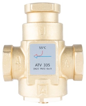 AFRISO Zawór temperaturowy ATV 335 DN25 55°C