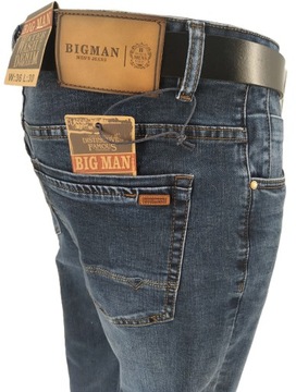 SPODNIE MĘSKIE JEANSOWE BM W40 L30 PAS: 108-112 CM