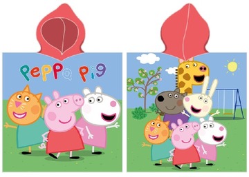 Ponczo ręcznik z kapturem PEPPA PIG 110 x 55 cm