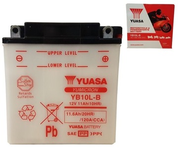 Akumulator Motocyklowy YB10L-B 12V 11Ah 120A Yuasa