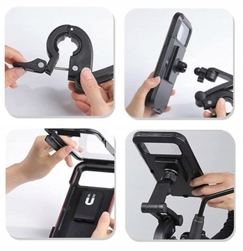 Мотоциклетный велосипедный держатель для телефона для мотоцикла, скутера, водонепроницаемый