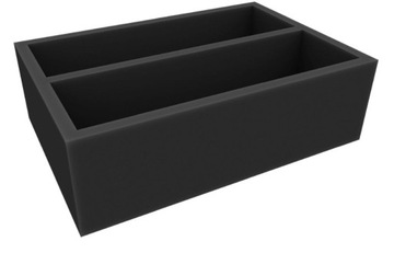 Полноразмерный пенопласт с двумя вырезами 364x111 мм.