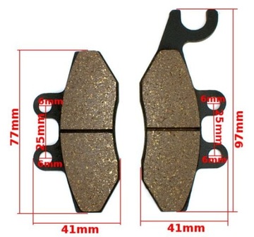 KLOCKI HAMULCA GILERA 125/200 OMOLOG FM