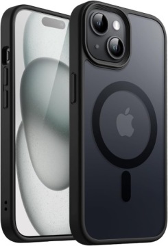 ЧЕХОЛ ДЛЯ IPHONE 15 МАТОВЫЙ КОРПУС MAGSAFE + СТЕКЛО 9H