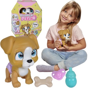 PAMPER PETZ ИНТЕРАКТИВНАЯ ФИГУРКА СОБАКИ НАПИТКИ И ПИСА + соска-пеленщик