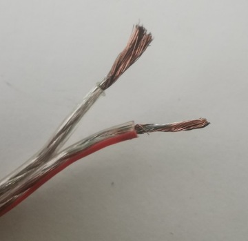 Kabel głośnikowy 2x0,35 mm 2 metry