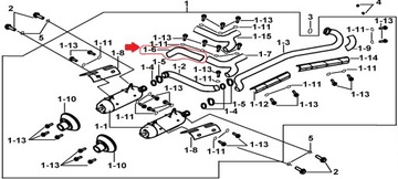 КРЫШКА КОРПУСА ВЫХЛОПНОЙ ТРУБЫ ДЛЯ Quad ATV TGB BLADE 425cc OEM!