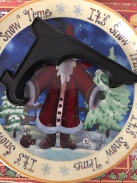 Фарфоровая рождественская тарелка Regency Fine Arts