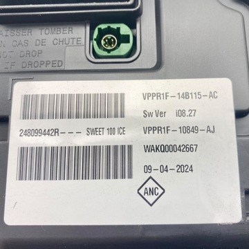 PŘÍSTROJOVÁ DESKA BUDÍKY DISPLEJ RENAULT CLIO V FACELIFT 23R 1.0 TCE EVROPA