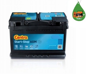 CENTRA START STOP AGM 80Ah 800A P+