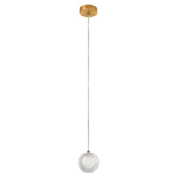 LAMPA WISZĄCA ZŁOTA KULA DEKORACYJNA GLAMOUR LIGHT PRESTIGE DIAMOND