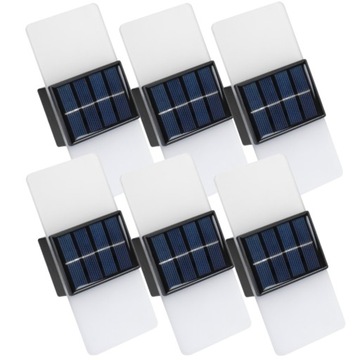 6x Kinkiet Lampka Solarna Ozdobna Ogrodowa LED Oświetlenie Tarasu Balkonu