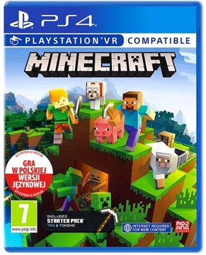 Minecraft PS4 PS5 PL Bedrock Edition + VR+Dodatki
