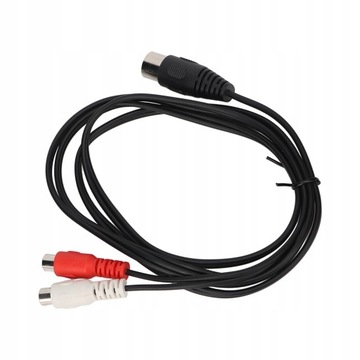 Кабель DIN 7PIN с гнездом 2RCA, чистый провод