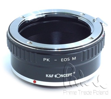 Pentax PK — адаптер EOS M EF-M K&F Concept уменьшение