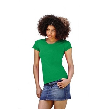KOSZULKA DAMSKA Fruit of The Loom T-SHIRT DAMSKI Kelly gree XXL