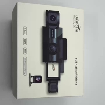 Dash Cam 1080P 3-канальная видеорегистратор спереди сзади внутри, автомобильная камера для