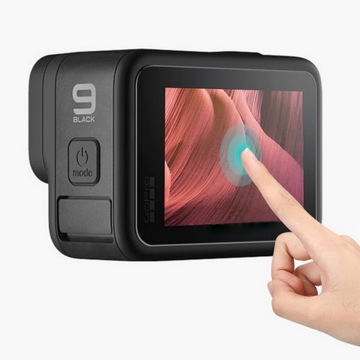 Объектив ЖК-дисплея из закаленного стекла для GoPro Hero 12/11/10/9, черный