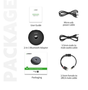 АДАПТЕР AUX BLUETOOTH 5.0 UGREEN Qualcomm aptX LL