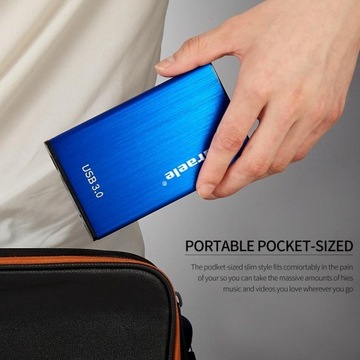 Внешний тонкий портативный жесткий диск из алюминиевого сплава, USB 3.0 для ПК, ноутбука, 500 ГБ