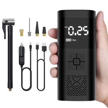 ELEKTRYCZNY INFLATOR DO OPON, MINI KOMPRESOR POWIETRZA 150PSI DO SAMOCHODU