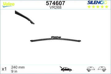 PIÓRO WYCIERACZKI BEZSZKIELETOWE TYŁ 1SZT. VR268 SILENCIO XTRM 240MM