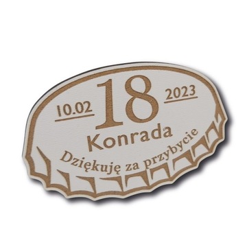 MAGNES podziękowanie dla gości 18 20 30 50 białe