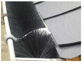 ЗАЩИТА СЕТКИ ДЛЯ ЖЕЛОБА FI 120мм ЩЕТКА С ШИФАМИ ЕЖА 120см