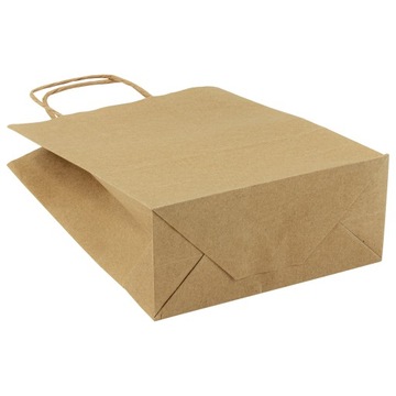 TORBA PAPIEROWA torebka A5 18x8x22,5 BRĄZOWA 200 sztuk EKO Torba Pakowa