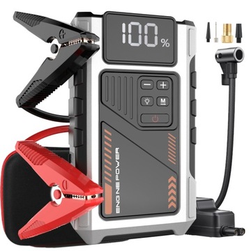 Power Bank Urządzenie rozruchowe 150PSI Kompresor 6000A 26800mAh 5in1