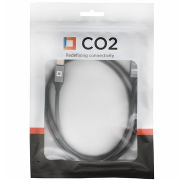 КАБЕЛЬ CO2 USB-C ДЛЯ БЫСТРОЙ ЗАРЯДКИ THUNDERBOLT 4 40 Гбит/с 240 Вт USB ТИПА C 8K 1M