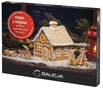 DOMEK Z PIERNIKA ZESTAW WYKRAWACZEK Galicja 18szt.
