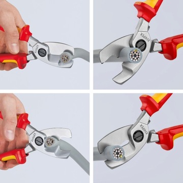 Ножницы для резки кабеля 200 мм, изолированная электрика, 1 кВ VDE KNIPEX 95 16 200