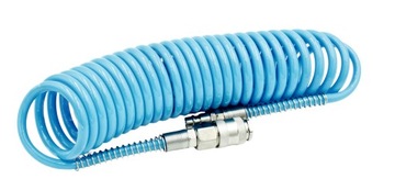 Шланг пневмоспиральный 8мм ПОЛИУРЕТАН, компрессорный кабель 10 метров