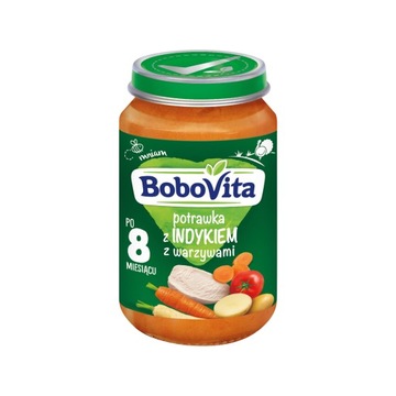BoboVita Indyk w ziołach z warzywami 190g